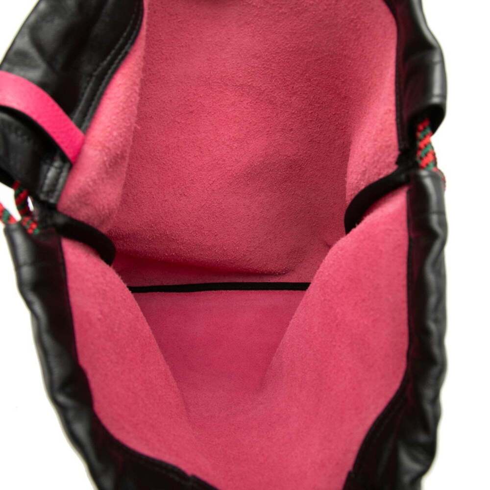 GUCCI Authentic Black Leather Backpack - Picture 4 of 7